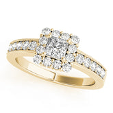 Engagement Rings Halo Square & Cushion - TN50315-E